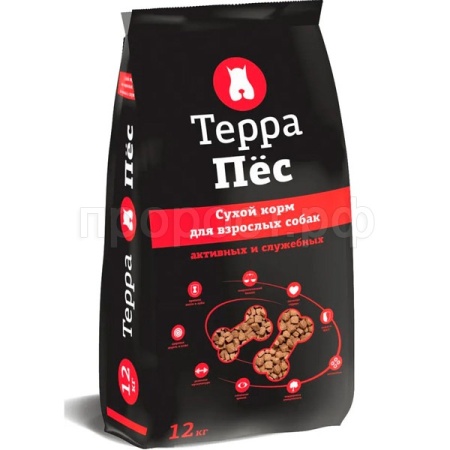 Корм Терра Пёс для активных и служебных собак12кг