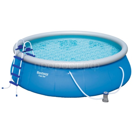 Бассейн 13807л с надувным бортом 457*122см 