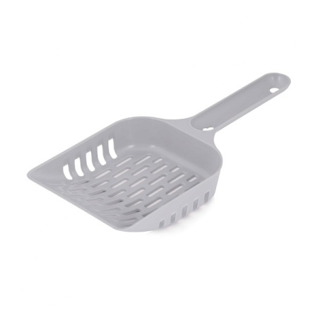 Совок для кошачьего туалета серый/