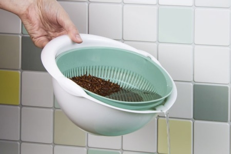 Дуршлаг 1,7л с миской ягодный М1129/10шт/М-пласт 