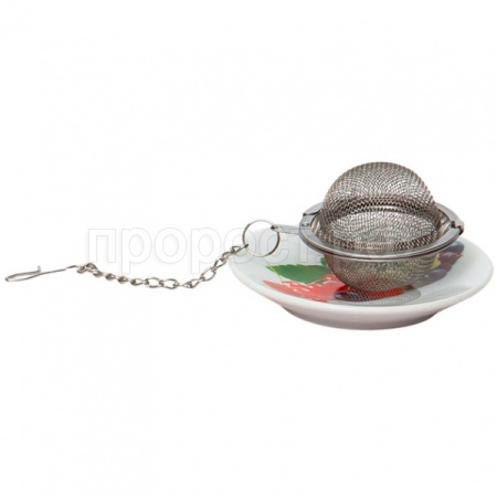 Ситечко для чая Ягоды с подставкой 102-05109