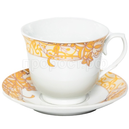 Чашка с блюдцем 220мл Аврора Шедир подарочная упаковка 113-19095