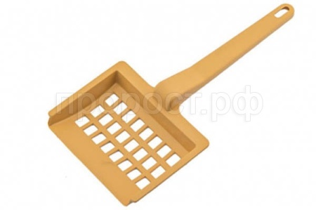 Совок для кошачьего туалета 12,5*27*2см бежевый/2800/Дарэлл