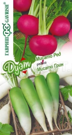 Гавриш серия Дуэт Редька Мисато Ред 0,3г+ Мисато Грин 0,3г 