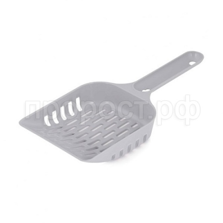 Совок для кошачьего туалета серый/