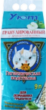 Опилки для грызунов гранулированные Яблоко Барсик уют 9л 