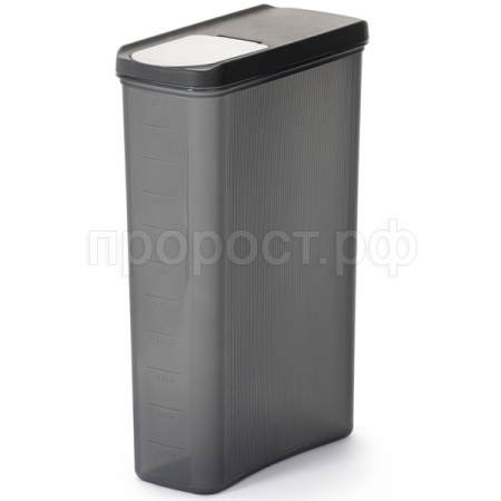 Емкость д/сыпуч. прод. 3л Лайн графитовый М9008 /10шт/ Альтерн 