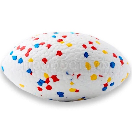 Игрушка с Мяч регби E-TPU 15х9х8 ИС-23 белый