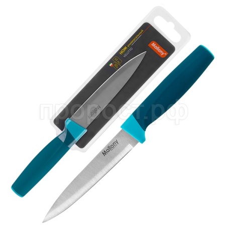 Нож универсальный VELUTTO 12см нерж. сталь с рукояткой софт-тач 005526 /шт/ Mallony