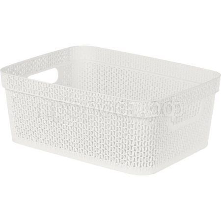 Корзина д/хранения Ajur 11л прямоуг. белое облако KL4114 /16шт/ПР